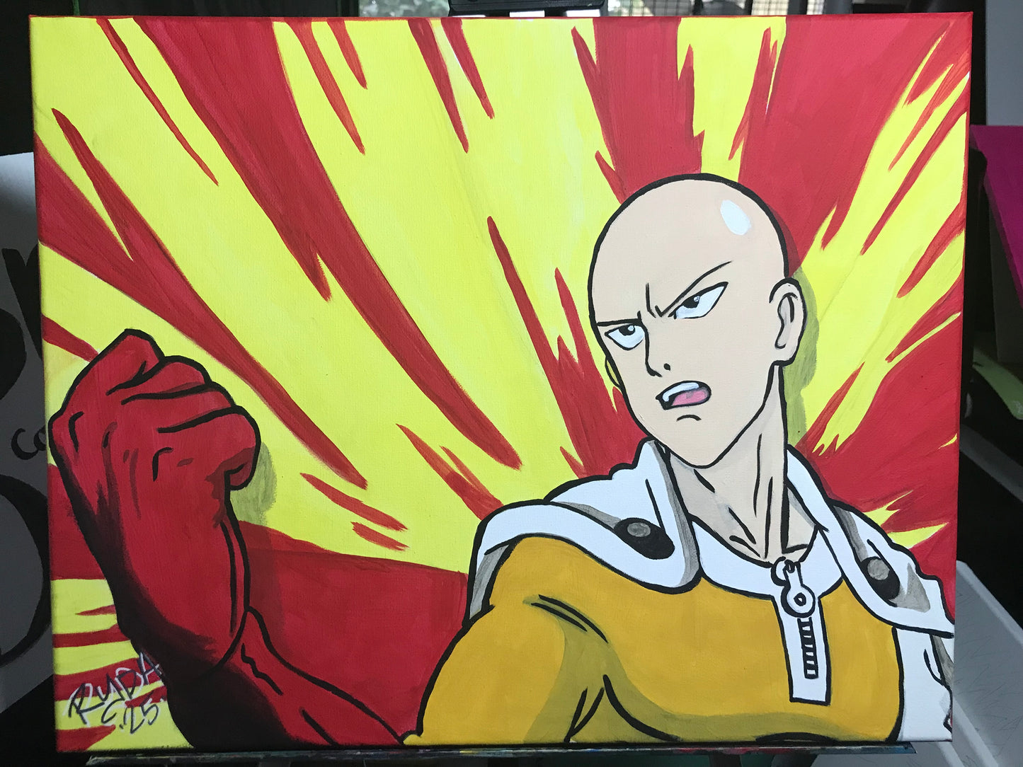 Saitama Acrylic painting on canvas