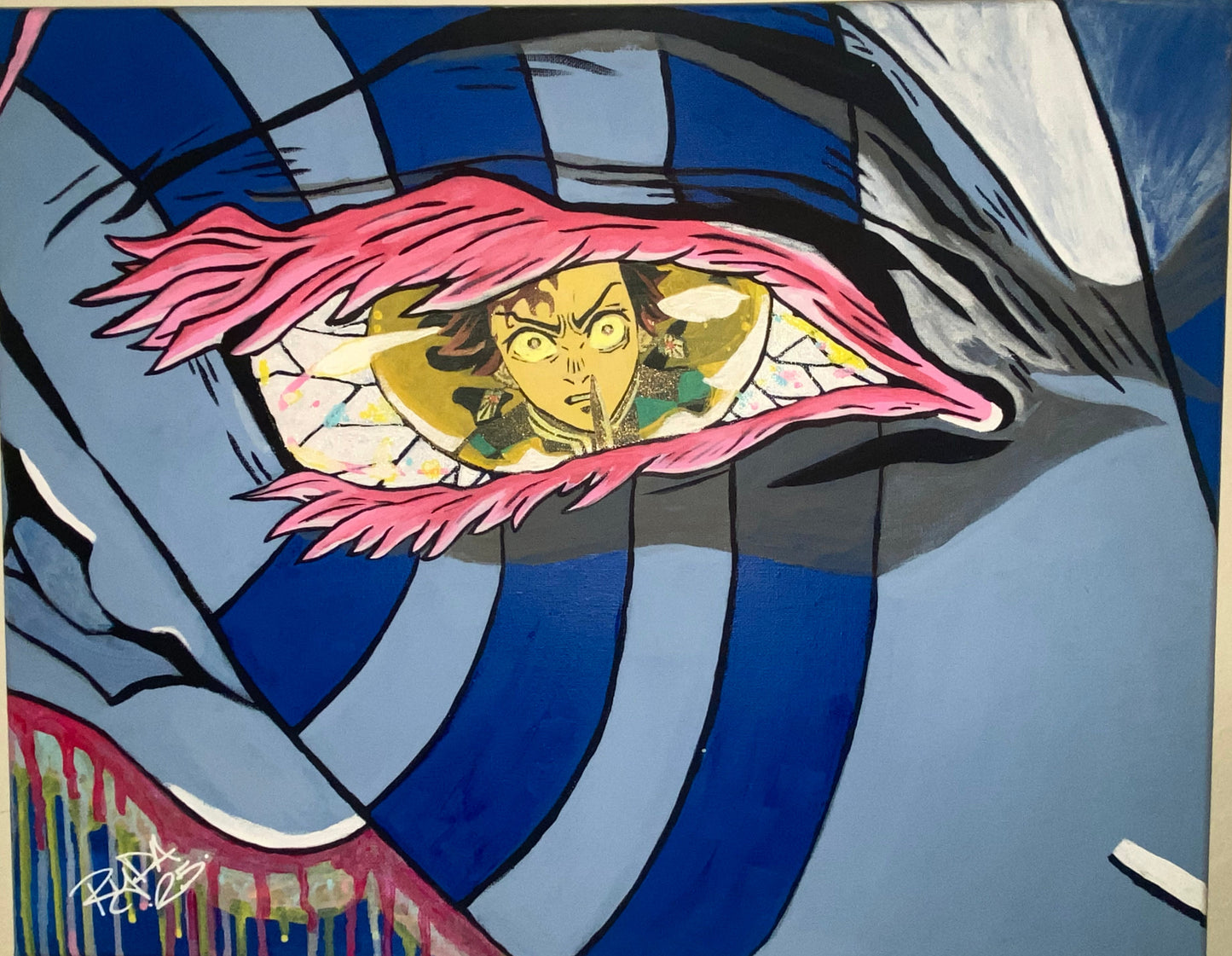 Akaza Vs.Tanjiro *ORIGINAL PAINTING*