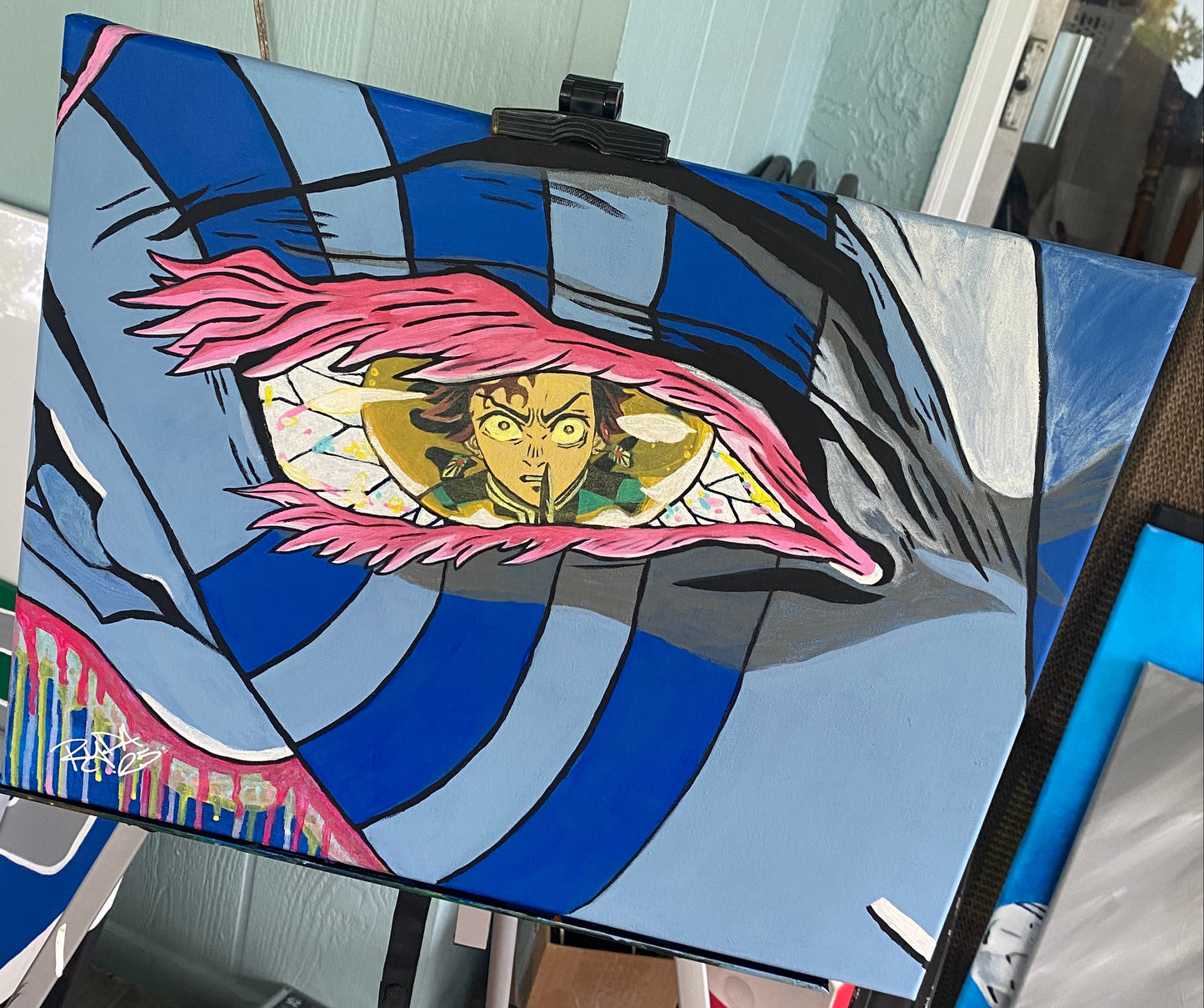 Akaza Vs.Tanjiro *ORIGINAL PAINTING*