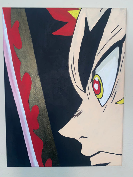 Akaza Vs. Rengoku*ORIGINAL PAINTING*