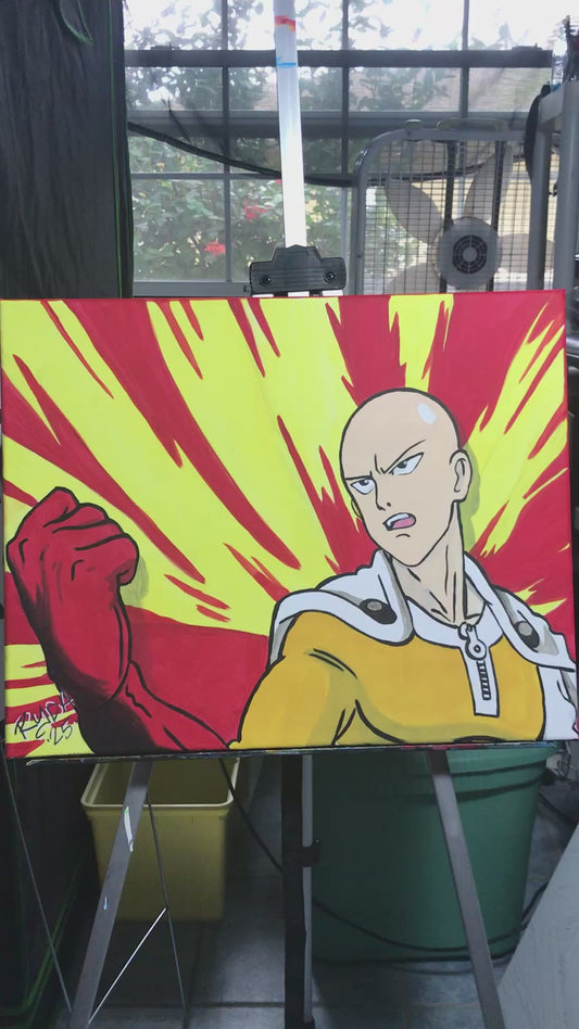 Saitama Acrylic painting on canvas